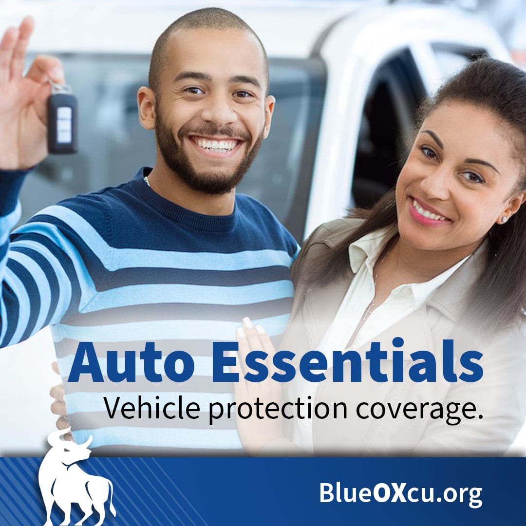 BlueOx Credit Union Auto Essentials - Vehicle protection coverage.