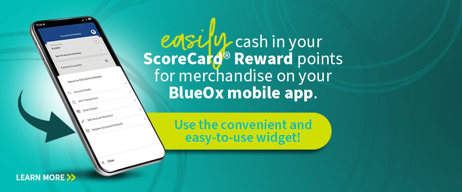 Easily cash in your ScoreCard reward points for merchandise on your mobile app!