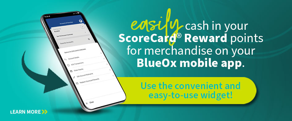 Easily cash in your ScoreCard reward points for merchandise on your mobile app!