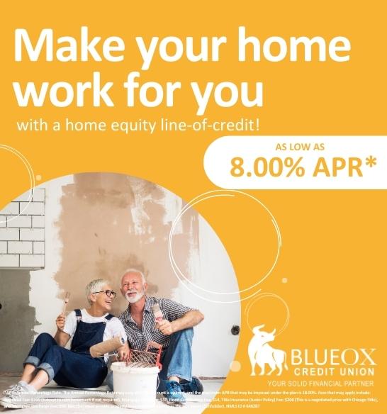 Make your home work for you with a home equity line-of-credit! As low as 8.00% APR*