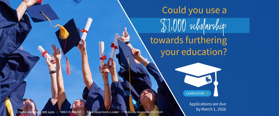 Could you use a $1,000 scholarship towards furthering your education? Applications are due by March 1, 2026. Learn more.