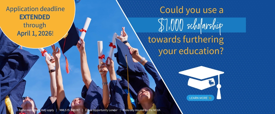 Could you use a $1,000 scholarship towards furthering your education? Applications are due by April 1, 2026. Learn more.