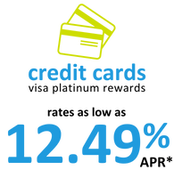 Credit Cards Visa Platinum Rewards - As Low As 12.49% APR
