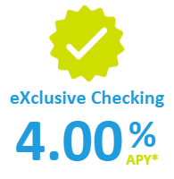 Free checking that pays high dividends of 4.00% APY* for balances up to $10,000 and offers great perks!