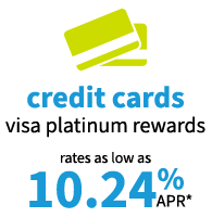Credit Cards Visa Platinum Rewards - As Low As 10.24% APR