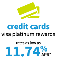 Credit Cards Visa Platinum Rewards - As Low As 11.74% APR