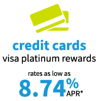 credit cards
visa platinum rewards
8.74% APR*