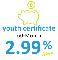 Youth Certificate of Deposit - 60 month for 2.99% APY*
