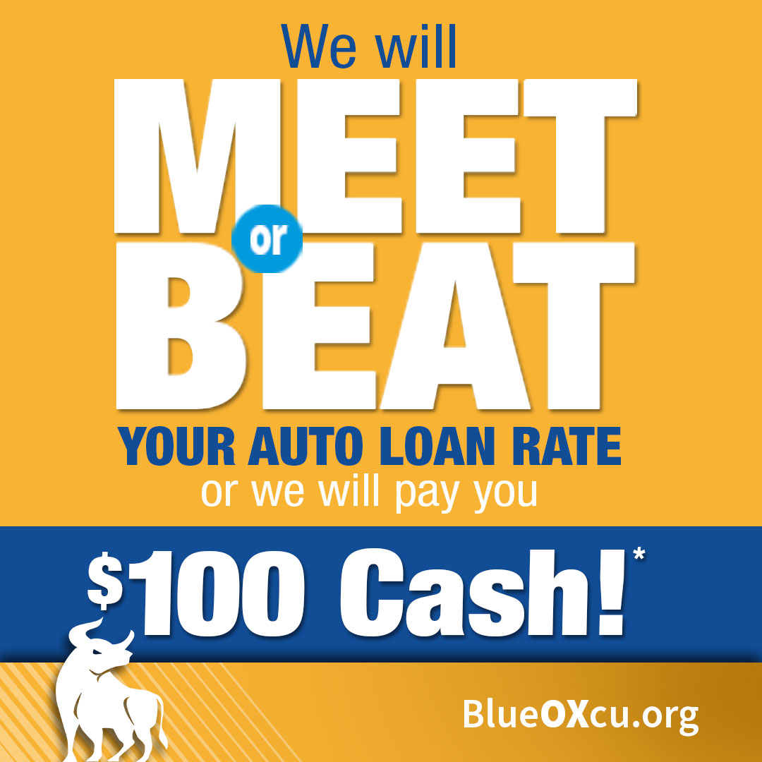 BlueOx Credit Union Auto Loan Meat or Beat Promotion