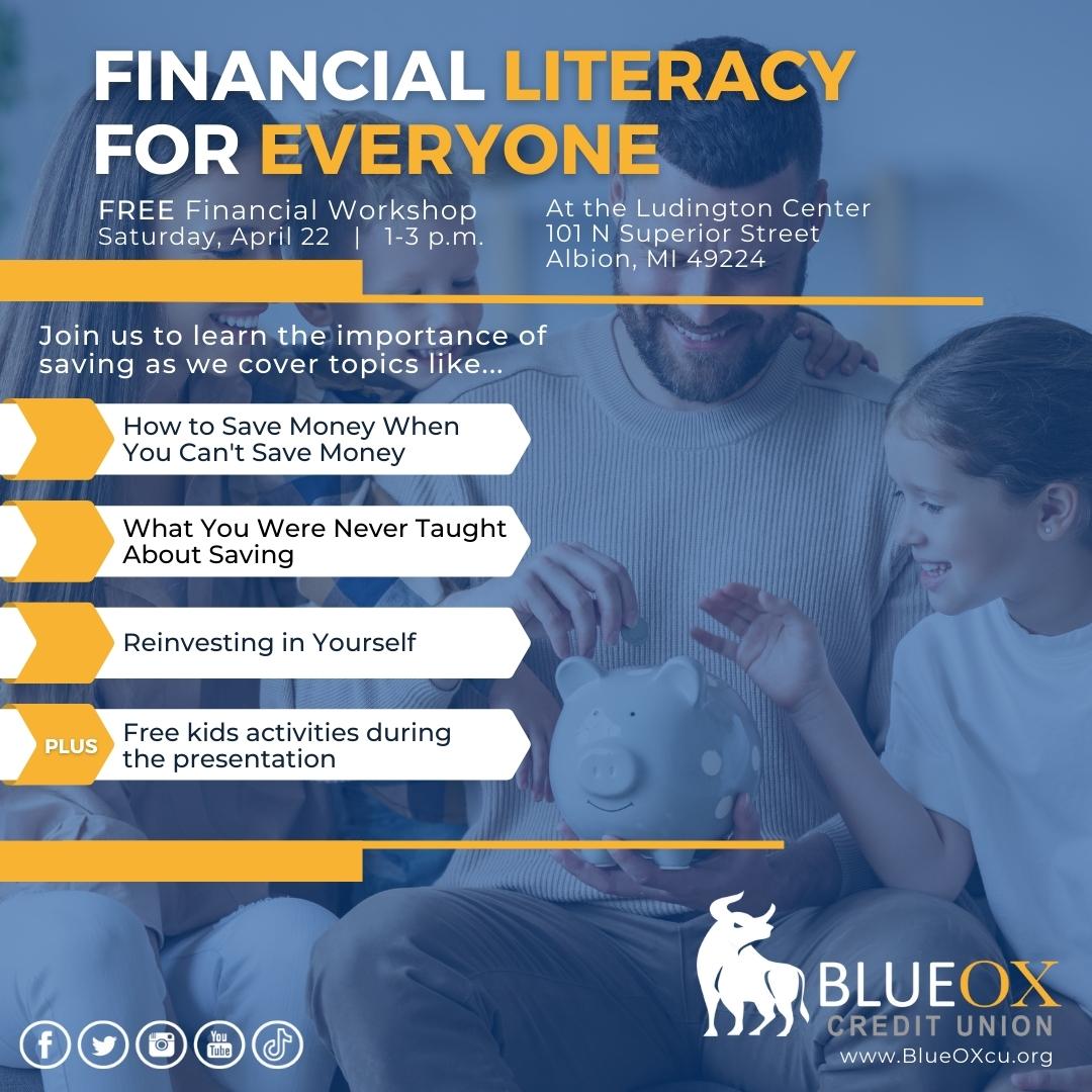 Financial Literacy Workshop - BlueOx Credit Union Event 