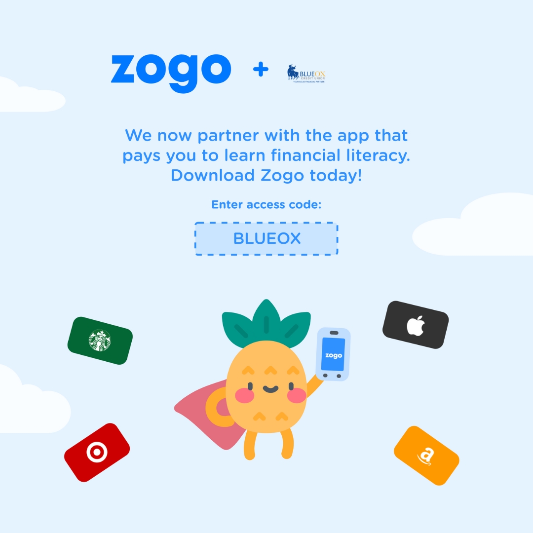 Download Zogo Today - BlueOx Credit Union