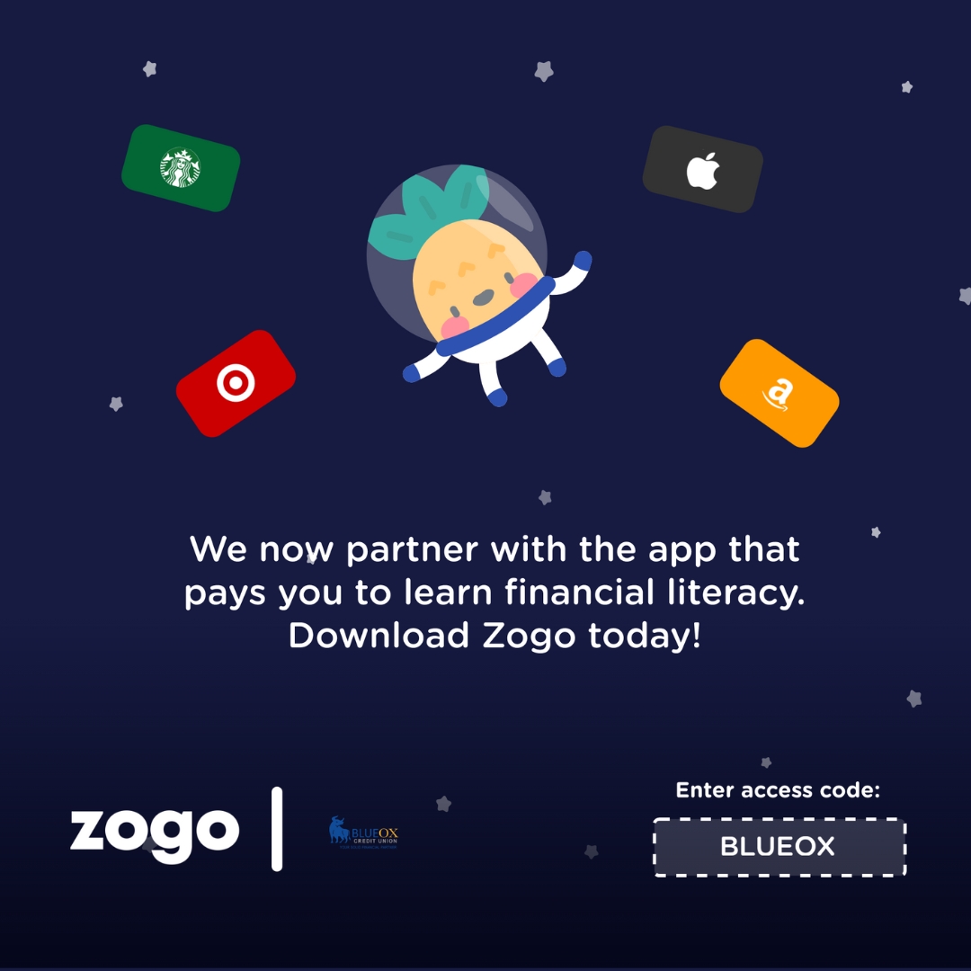 Download Zogo Today - BlueOx Credit Union
