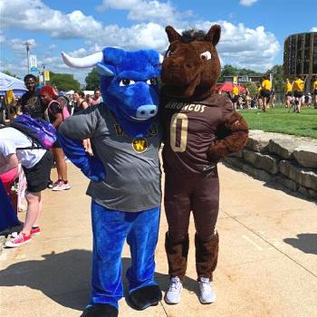 BlueOx Credit Union joins the fun at Western Michigan University's Bronco Bash!