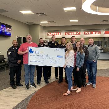 BlueOx Credit Union had the honor of donating $500 towards the Calhoun County Crisis Intervention Team Training this week.
